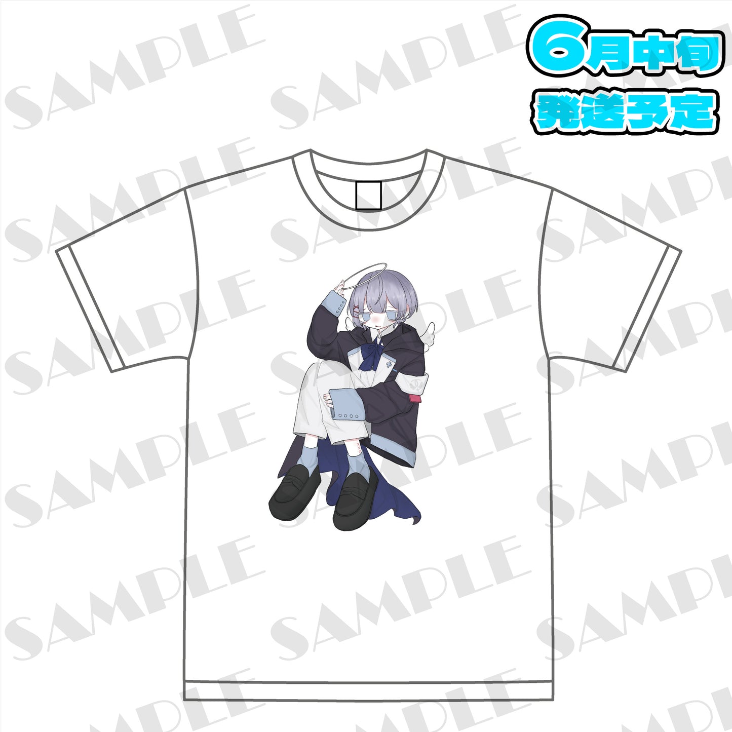[2025 Spring goods]　えんじぇりっくビッグTシャツ（1st Live Edition）
